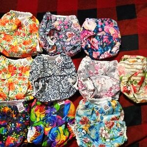 Vibrant Mama Koala Floral Kids Pocket Diaper Covers Set